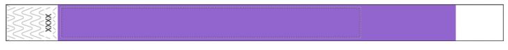 Custom 3/4" Purple Tyvek Wristbands - Add Your Logo/Text main image